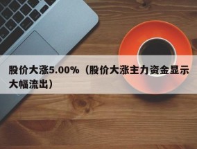 股价大涨5.00%（股价大涨主力资金显示大幅流出）