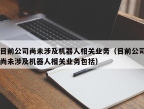 目前公司尚未涉及机器人相关业务（目前公司尚未涉及机器人相关业务包括）