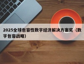 2025全球包容性数字经济解决方案奖（数字包容战略）